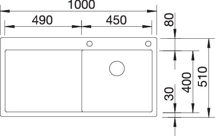 BLANCO CLARON 5 S-IF spoelbak RVS 521625