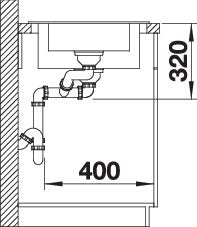 BLANCO CLASSIC Neo 6 S spoelbak Graniet zwart 525863