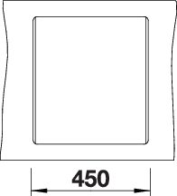 BLANCO DALAGO 45-F Spoelbak Graniet zwart 525870