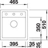 BLANCO DALAGO 45 Spoelbak Graniet zwart 525869