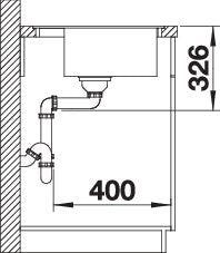 BLANCO DALAGO 6-F Spoelbak Graniet zwart 525875