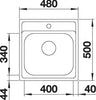 BLANCODANA 45 Spoelbak RVS 525322