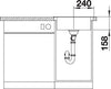 BLANCODANA 45 Spoelbak RVS 525322