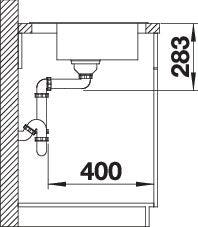 BLANCODANA 45 Spoelbak RVS 525322