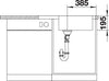 BLANCO DINAS XL 6 S Compact spoelbak RVS 525121