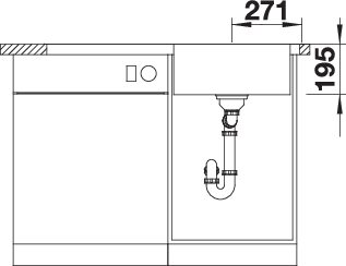 BLANCO DIVON II 5 S-IF spoelbak RVS 521660