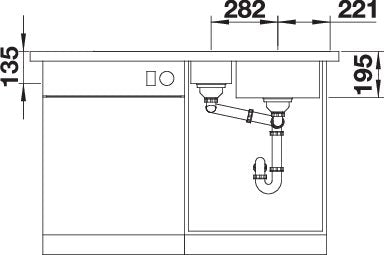 BLANCO DIVON II 6 S-IF spoelbak RVS 521662