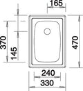 BLANCO TOP EE 3 x 4 Spoelbak RVS 501067