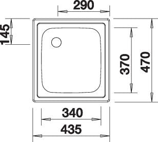 BLANCO TOP EE 4 x 4 Spoelbak RVS 501065