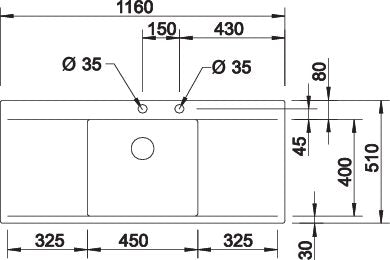 BLANCO FLOW 5 S-IF spoelbak RVS 521637