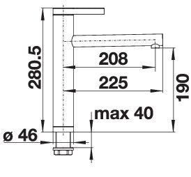 BLANCO LINEE keukenkraan edelstaal RVS zijdemat 517596