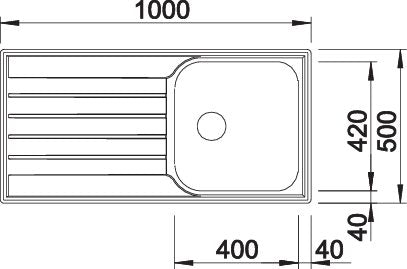 BLANCO LIVIT XL 5 S spoelbak RVS 515651