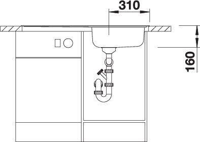 BLANCO LIVIT XL 5 S spoelbak RVS 515651