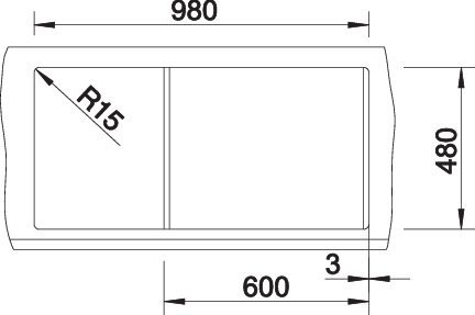 BLANCO METRA XL 6 S spoelbak Graniet zwart 525930