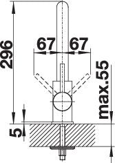 BLANCO MILA-S keukenkraan messing zwart mat 526664