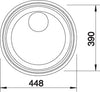 BLANCO RONDO SOL-IF Spoelbak RVS 514647