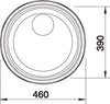 BLANCO RONDO SOL Spoelbak RVS 513306