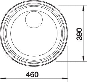 BLANCO RONDO SOL Spoelbak RVS 513306