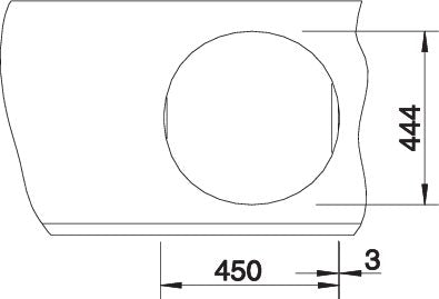 BLANCO RONDO SOL Spoelbak RVS 513306