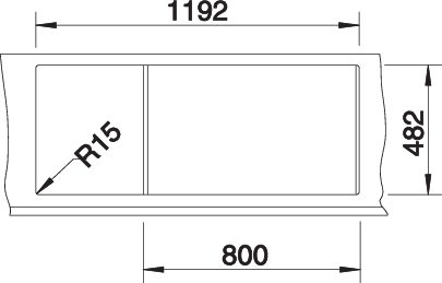 BLANCO TIPO 8 S spoelbak RVS 511925