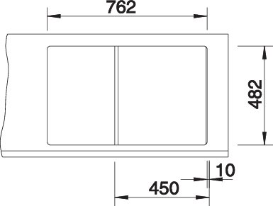 BLANCO TIPO 45 S Compact spoelbak RVS 513441