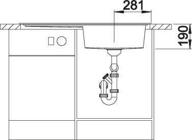 BLANCO ZENAR XL 6 S spoelbak Graniet zwart 526062