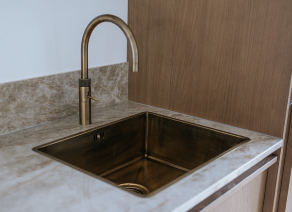 Frenkie Spoelbak 70x40 Messing Patina – Onderbouw – Vlakbouw – Opbouw