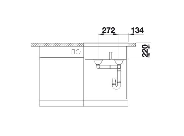 Blanco Pleon 6 Split 527139 Anderhalve Keukenspoelbak Links Silgranit Zacht Wit Opbouw