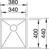 BLANCO ZEROX 340-IF Spoelbak RVS 521582