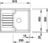 BLANCO ZIA 40 S spoelbak Graniet wit 516922