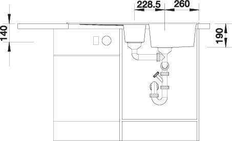 BLANCO ZIA 6 S spoelbak Graniet antraciet 514748