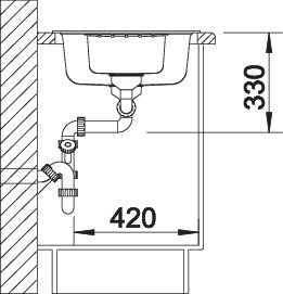 BLANCO ZIA 6 S spoelbak Graniet antraciet 514748