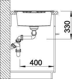 BLANCO ZIA 8 S spoelbak Graniet wit 515597