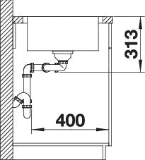 BLANCO CLASSIMO 8 S-IF spoelbak RVS 525332