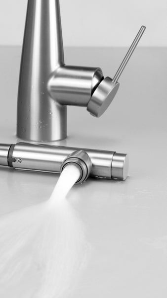 Deante ERIDAN F75M Keukenkraan met Uittrekbare Uitloop & Aansluiting voor Waterfilter – Zwart