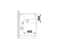 Blanco Dalago 5 518521 Enkele spoelbak Silgranit Antraciet Inclusief Draai knopbediening Opbouw
