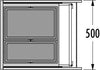 Hailo Triple - XL- Front - 46 liter Hailo Donker grijs Voor frontdeurkasten