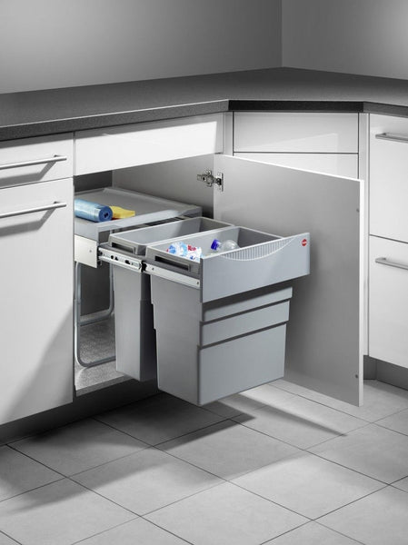 Hailo Easy-Cargo-Voluittrek - 49 liter Hailo Grijs Voor draaideurkasten