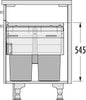 Hailo Euro - Cargo - Front - 91 liter Donkergrijs Voor frontdeurkasten
