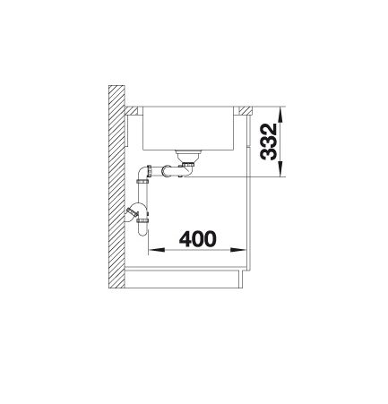 Blanco Lemis 8-IF 523039 Dubbele Keukenspoelbak RVS Vlakbouw Of Opbouw