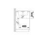 Blanco Favum XL 6 S 526082 Enkele Keukenspoelbak Silgranit Zwart Opbouw