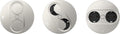 BACHMANN Twist 2 inbouwstopcontact rond | RVS-look