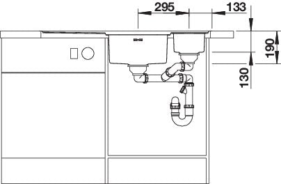 BLANCO AXIS III 6 S-IF Edition spoelbak RVS 522106