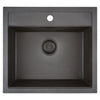 CARESSI CAGR50KRBK-TU Black Line spoelbak 560x510mm / OPVOLGER: CAQPP50KR10BK-EB