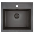 CARESSI CAGR50KRBK-TU Black Line spoelbak 560x510mm / OPVOLGER: CAQPP50KR10BK-EB