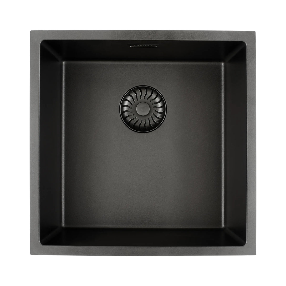 CARESSI CAGRPP40BK-TU Black Line spoelbak 450x450mm opbouw/onderbouw