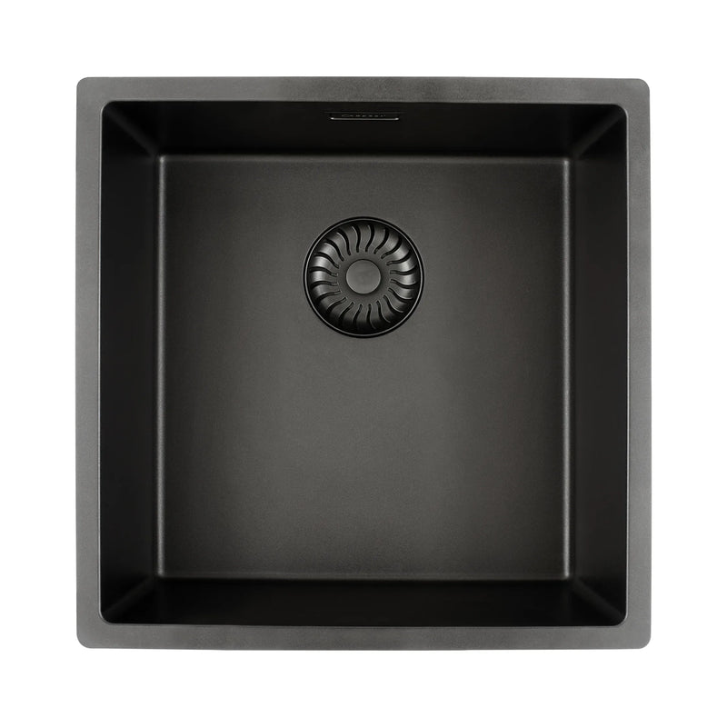 CARESSI CAGRPP40BK-FL Black Line spoelbak 440x440mm vlakinbouw