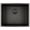 CARESSI CAGRPP50BK-TU Black Line spoelbak 550x450mm opbouw/onderbouw