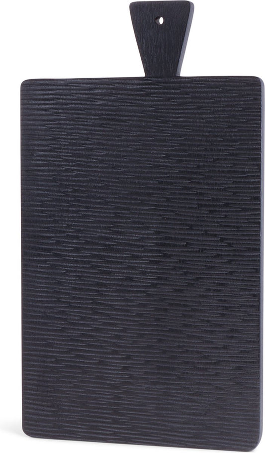Mangoe Serveerplank Mangohout - 45 x 25 x 1.5 CM - Zwart