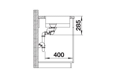 BLANCO SOLIS 340/180-IF Spoelbak RVS 526130